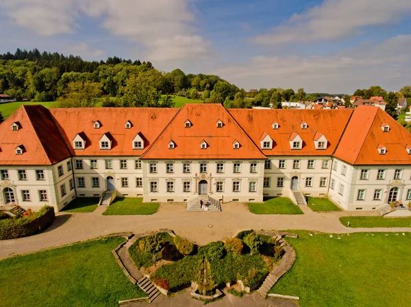 Vue Aérienne Château Européen Typique — Photo