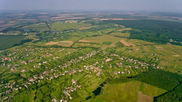 Vista Aérea Típico Pueblo Europeo — Foto de Stock