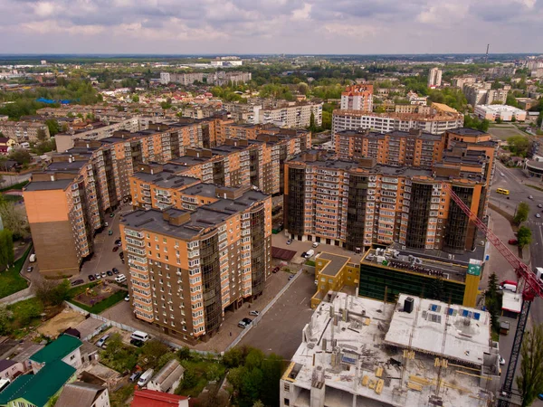 Vinnytsia Ukraine April 2019 Beautiful View Typical Ukrainian City Aerial — Stock Photo, Image
