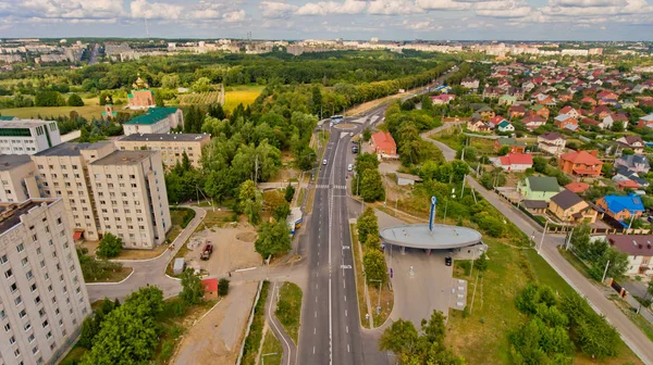 Vinnytsia Ukraine August 2019 Aerial View European City — Stock Photo, Image