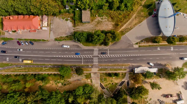 Vinnytsia Ucraina Agosto 2019 Vista Dall Alto Una Città Europea — Foto Stock