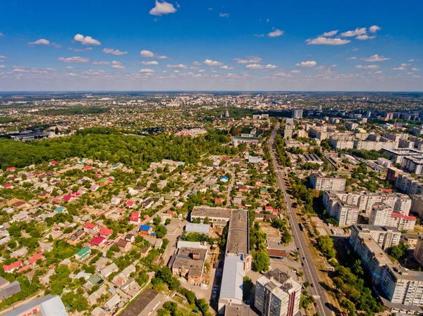 City Center Vinnytsia Ukraine Aerial View — Stock Photo, Image