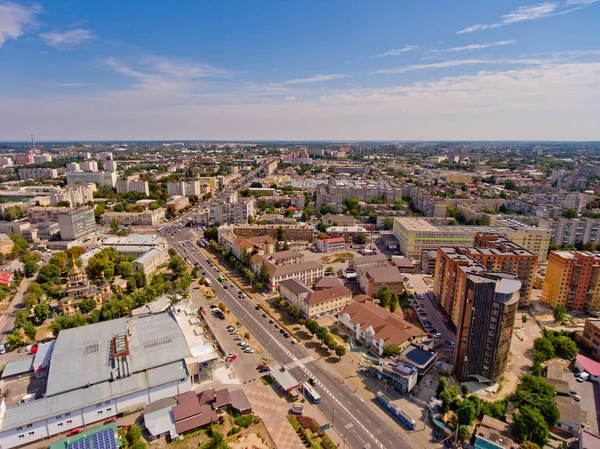 City Center Vinnytsia Ukraine Aerial View — Stock Photo, Image