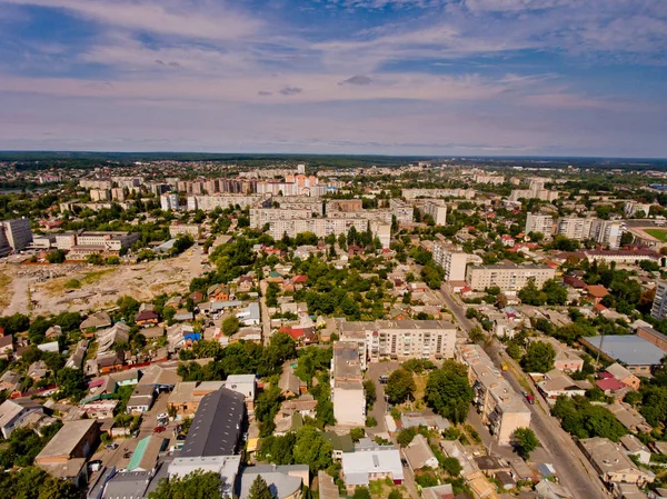 Vinnytsia Şehir Merkezi Ukrayna Havadan Görünüm — Stok fotoğraf