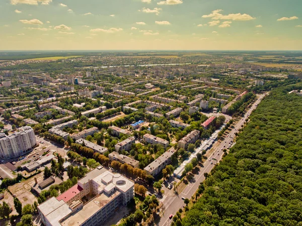 City Center Vinnytsia Ukraine Aerial View — Stock Photo, Image