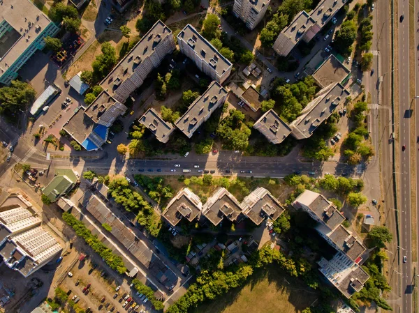 Top View European City Aerial View — Stock Photo, Image