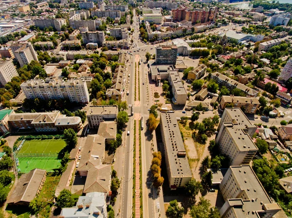 Vinnytsia Ukraine August 2019 Aerial View European City Vinnytsia City — Stock Photo, Image