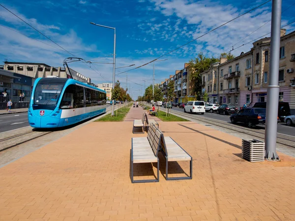 Vinnytsia Ukraine August 2019 View City Tram Vinnytsia City — Stock Photo, Image