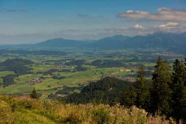 Orman dağları ile manzara.
