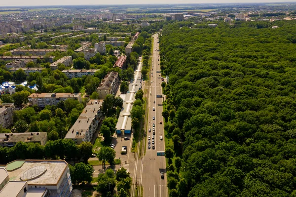 Veduta Aerea Del Paesaggio Urbano Europeo — Foto Stock