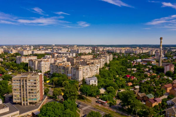 Повітряний Вид Європейський Міський Краєвид — стокове фото