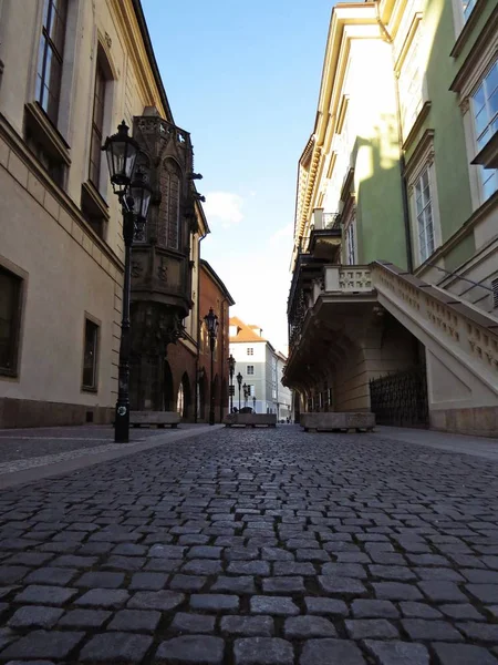 Prag 'da güzel tarihi sokak, Çek Cumhuriyeti