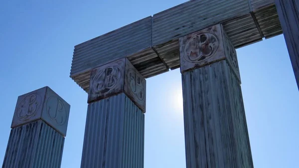 Colonne Della Rivolta Varsavia Monumento Varsavia Polonia Marzo 2018 — Foto Stock