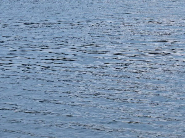 View at a Clean Tranquil Water Surface Reflection with Small Waves