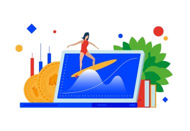 Pazar dalga. Mali dalgalar sörf.