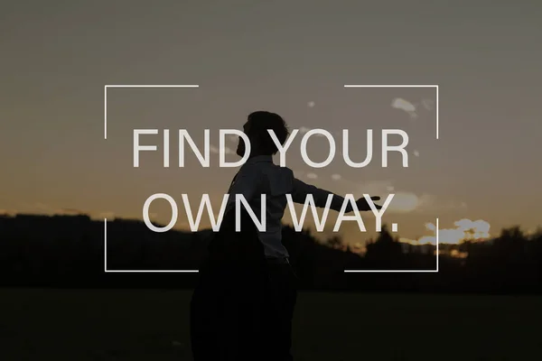 Find your own way — Stock Photo, Image