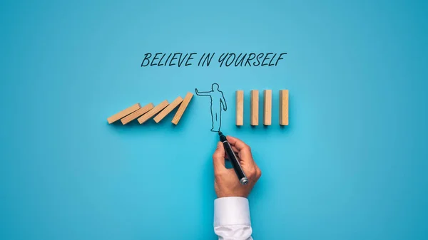 Cree en ti mismo signo — Foto de Stock
