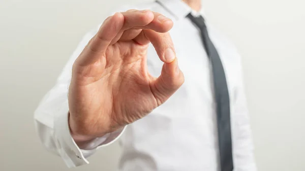 Businessman making ok sign — Stock Photo, Image