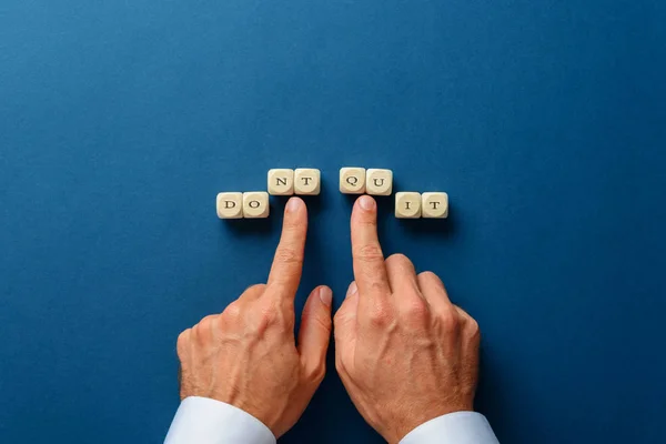 No deje de firmar cambiado en hacerlo — Foto de Stock