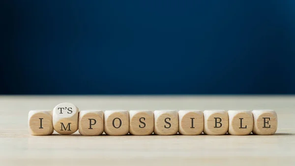 Cambiar palabra imposible en su posible —  Fotos de Stock