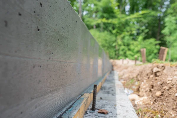 Concrete Wall Backyard Ready Fence — Stock Photo, Image