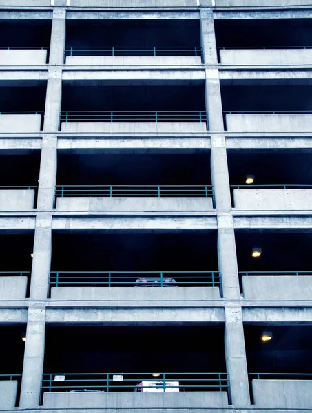 Low Angle View Multi Level Parking Garage — Stock Photo, Image