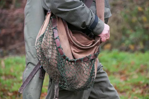 Połowy Przekroju Hunter Kamuflażu Strój Torby Myśliwskie — Zdjęcie stockowe