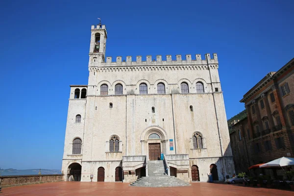 Magnificent Medieval Palace Palazzo Dei Consoli Gubbio Italy — Stock Photo, Image