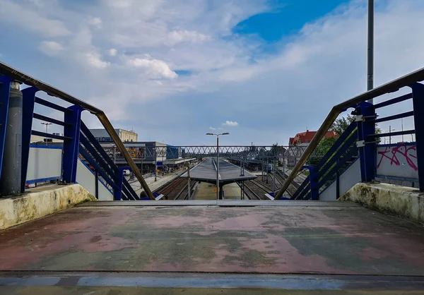 Poznan Polonya Mayıs 2019 Ana Tren Istasyonundaki Merdivenler — Stok fotoğraf