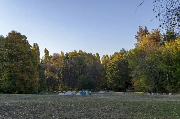 Podzim South Parku Sofia Bulharsko — Stock fotografie