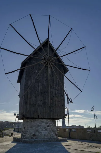 Old Windmill Insthmus Old Nessebar Bulgaria — Stock Photo, Image