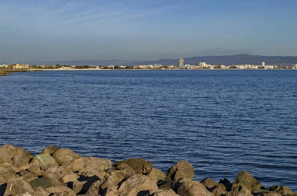 Paisaje Costa Del Mar Negro Por Nessebar Bulgaria — Foto de Stock