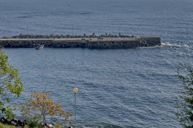 Nessebar Bulgaristan tarafından karadeniz kıyılarının manzara