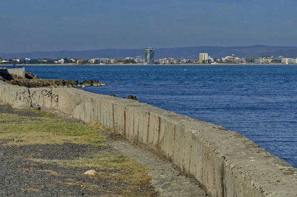 Mar Negro Orillas Del Mar Por Nessebar Bulgaria — Foto de Stock