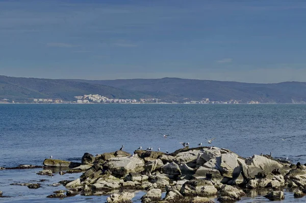 Vita Riva Mare Nel Mar Nero Nessebar Bulgaria — Foto Stock