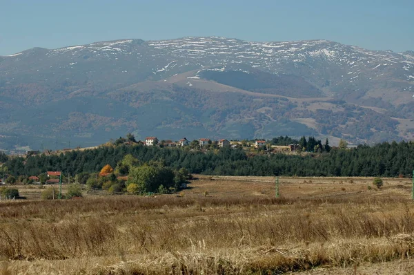 Village Plana Plana Dağı Vitosha Mesafede Bulgaristan — Stok fotoğraf