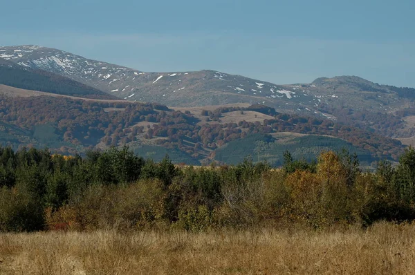 Village Plana Plana Mountain Vitosha Distance Bulgaria — Stock Photo, Image