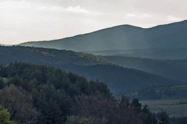 Vitosha dağ mesafeden Bulgaristan