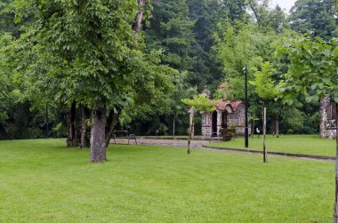 Park Rila yağmurlu gün Dupnica, Bulgaristan