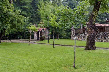 Park Rila yağmurlu gün Dupnica, Bulgaristan