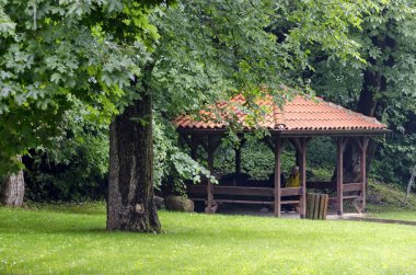 Park Rila yağmurlu gün Dupnica, Bulgaristan
