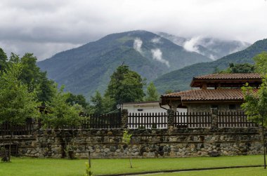 Park Rila yağmurlu gün Dupnica, Bulgaristan