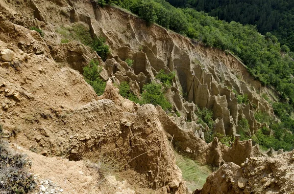 Pirâmides Arenito Stob Rila Montanha Bulgária — Fotografia de Stock