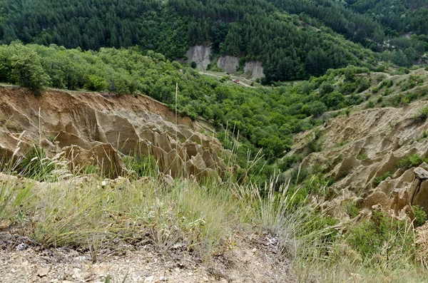 Pirâmides Arenito Stob Rila Montanha Bulgária — Fotografia de Stock