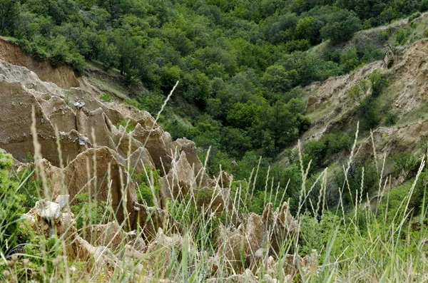 Stob Kumtaşı Piramitleri Rila Dağ Bulgaristan — Stok fotoğraf