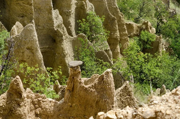 ストーブの砂岩のピラミッド リラ山ブルガリア — ストック写真
