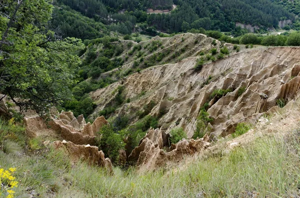 Stob Kumtaşı Piramitleri Rila Dağ Bulgaristan — Stok fotoğraf