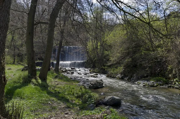 View Waterfall River Bistritsa Village Pancharevo Place Tourism Travel Vitosha — Stock Photo, Image