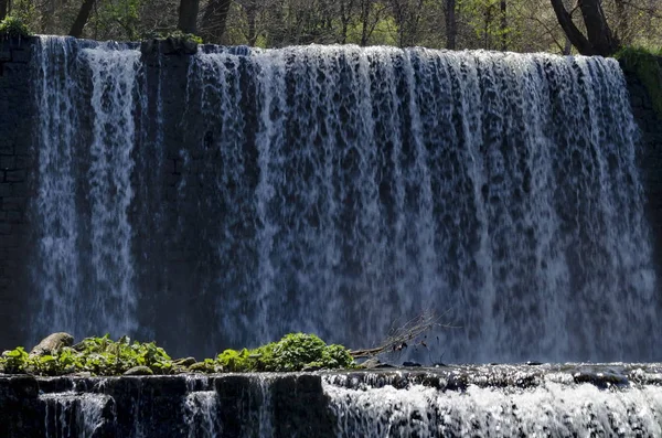 View Waterfall River Bistritsa Village Pancharevo Place Tourism Travel Vitosha — Stock Photo, Image