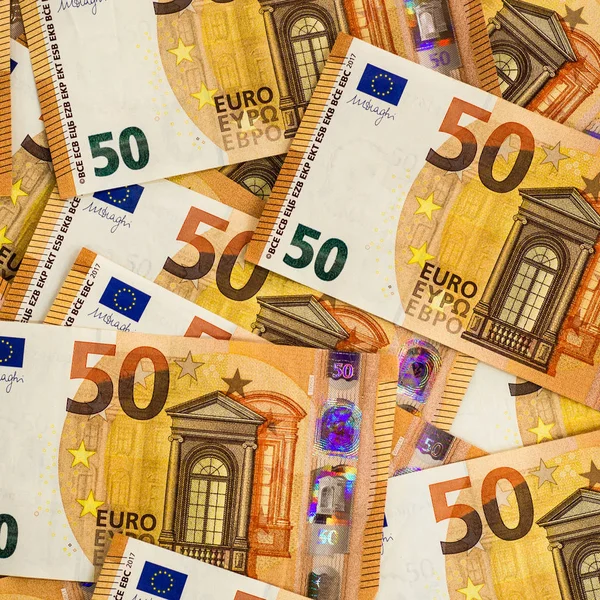 Euro-Geld. Euro Bargeld Hintergrund. Euro-Geldscheine. Euro-Banknoten Hintergrund von Euro von Europa, Euro-Währung. Finanzielle Hintergrund bunt. — Stockfoto